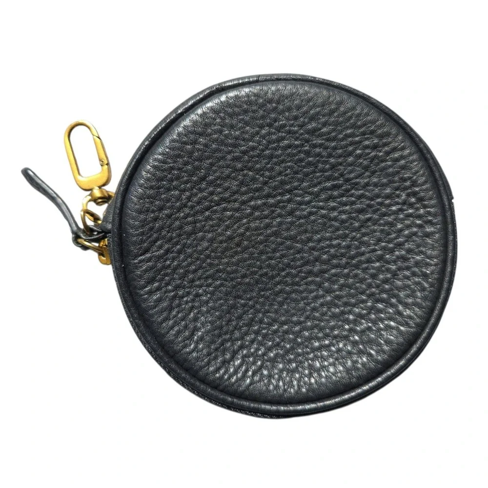 Hobo International zodiac star sign Virgo Round Leather Pouch Bag Charm EUC